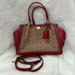 Coach Hangbag Dreamer Leather Signature Canvas